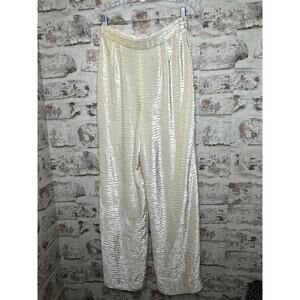 Authentic Giorgio Armani Vestimenta Spa silk blend Textured Trousers size 42